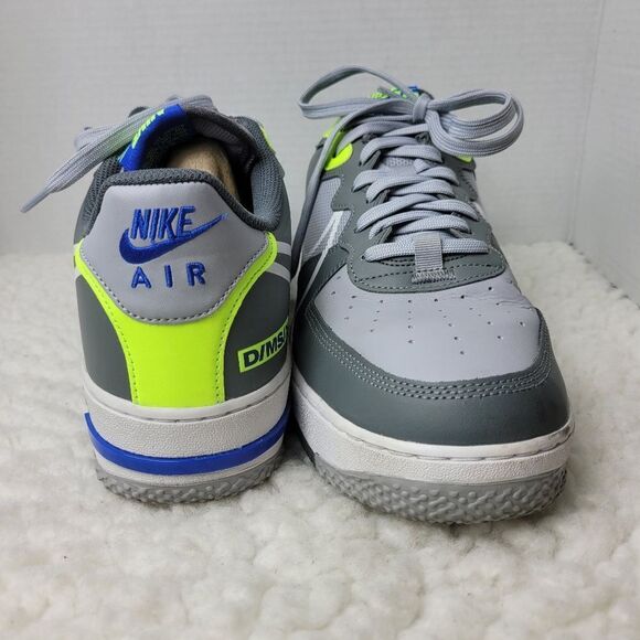 Nike Air Force 1 React Men's Sneaker Size 12.5  Wolf Grey-White-Smoke Grey - Picture 7 of 10